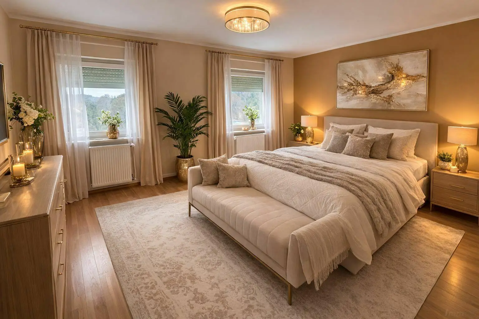 Zimmer 3  im OG Deko KI-unterstützt