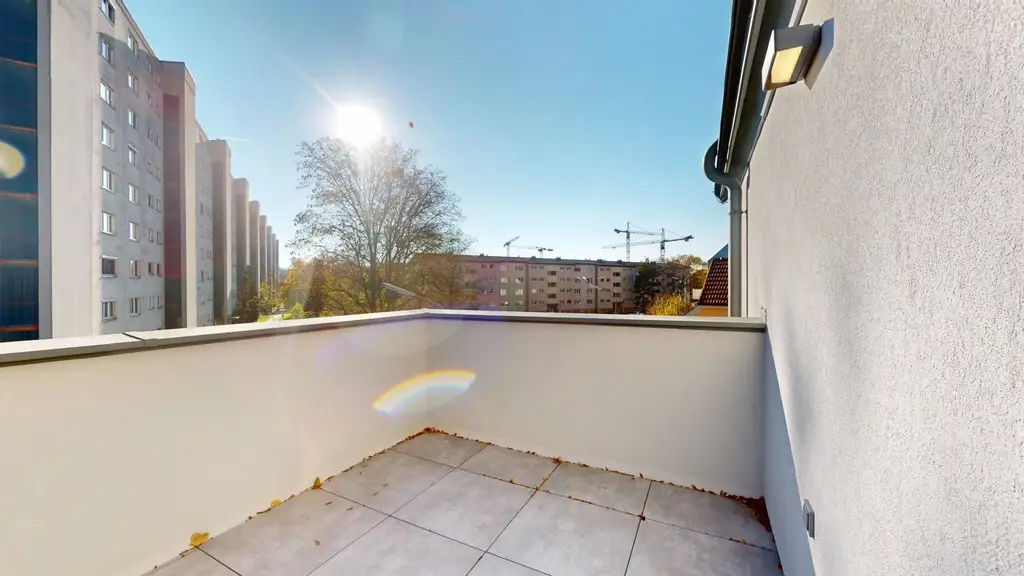 Sonnige 3-Zimmer-Terrassenwohnung in grüner Oase nahe der Donau!
ERSTBEZUG!