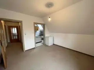 Küche mit Wohnbereich