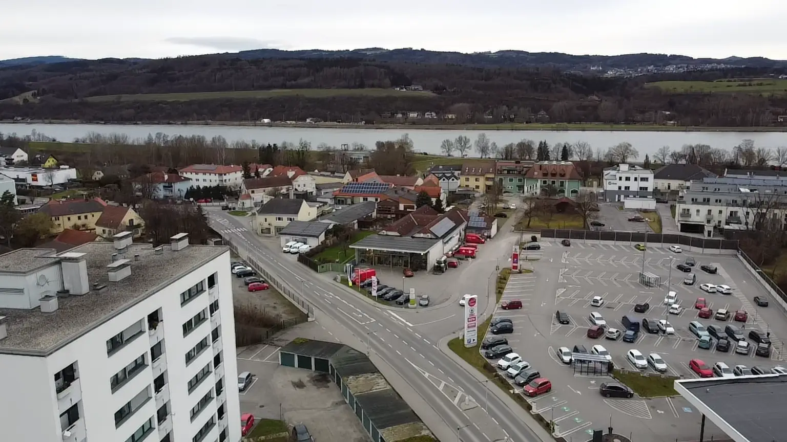 Aussenaufnahme Drohne Blick gen Norden