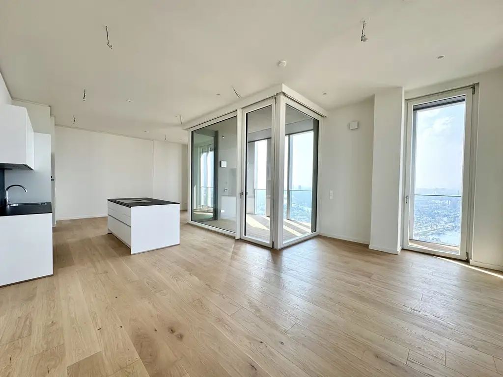 EXKLUSIVES PENTHOUSE MIT BLICK ÜBER WIEN IM 42. OG | ERSTBEZUG | VIENNA TWENTYTWO | AB APRIL 2026