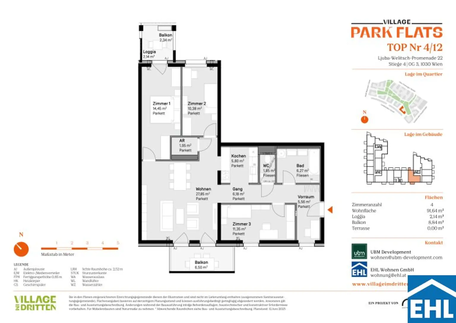 Lebendiger Wohnraum mit Parkblick – Willkommen bei den PARK FLATS