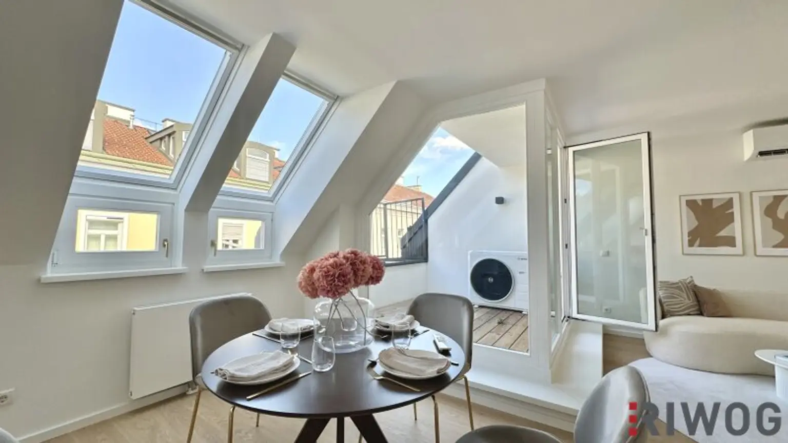 Neubau DG-Terrassenwohnung in Ruhelage | PKW-Stellplatz | 3 Min. zum Kutschkermarkt und zur U6 | 2 Min. zum Aumannplatz