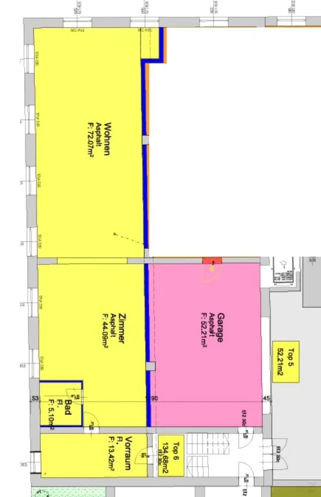 Grundriss Loft + Garage