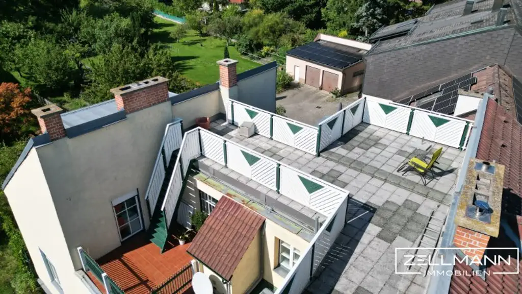 Herrschaftliche Villenetage mit 650 m² Eigengarten und Dachterrasse in Wien-Mauer | ZELLMANN IMMOBILIEN