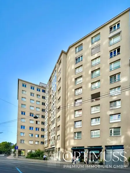 Lichtdurchflutete 2,5 Zimmer Wohnung in Topp Lage mit grosser Loggia und Grünblick auf Donaukanal!