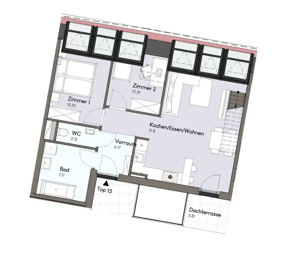 Einladung zum Open-Hause-Day / Samstag, 08. November 2025 von 10:00 bis 14:00 Uhr.  | 3-Zimmer-Wohnung mit Dachterrasse |