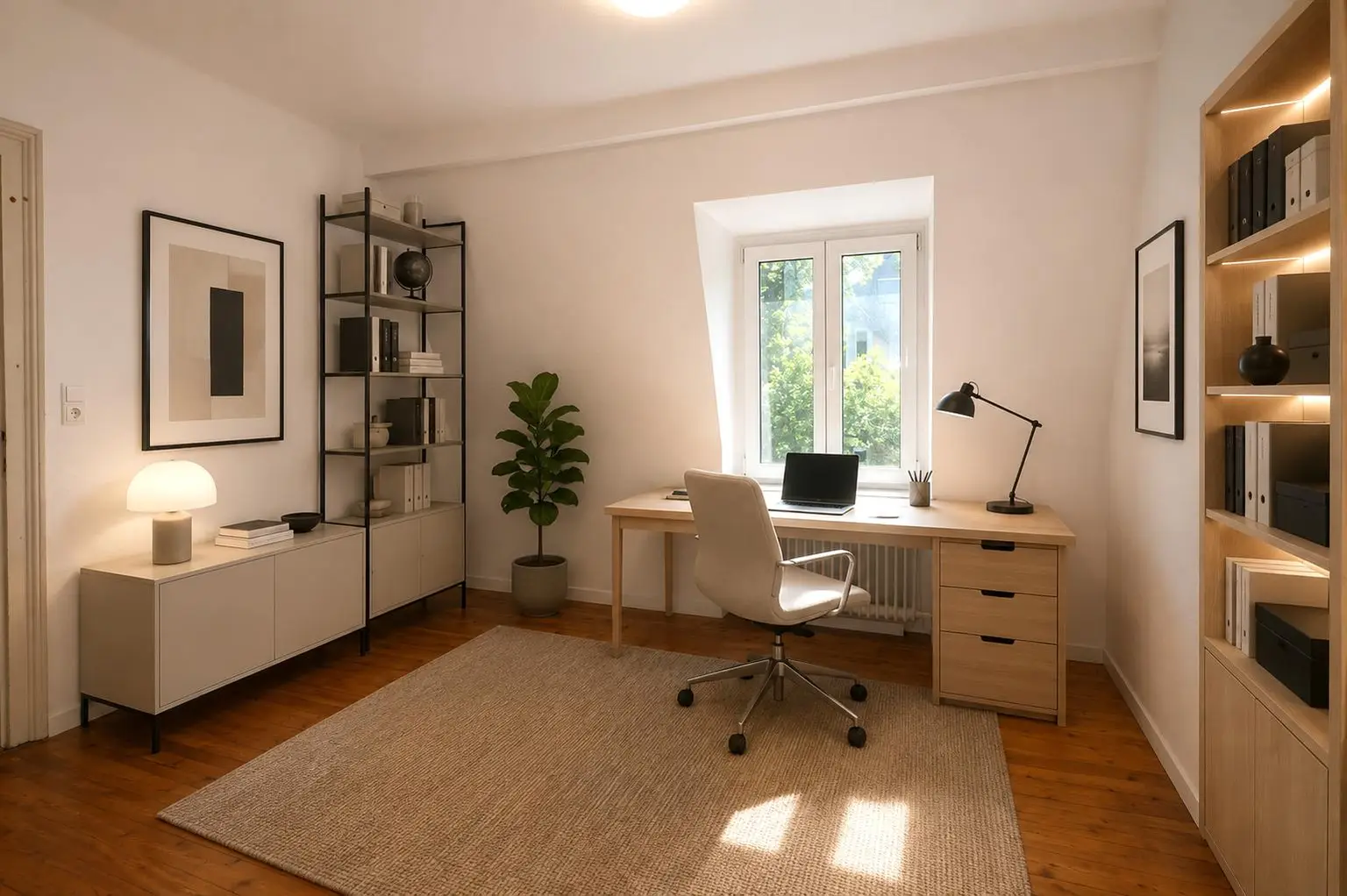 Arbeitszimmer – virtuell eingerichtet