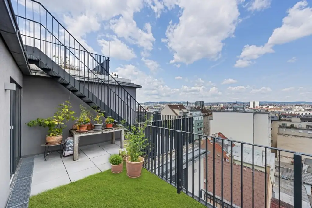 Exklusives Penthouse über den Dächern von Meidling