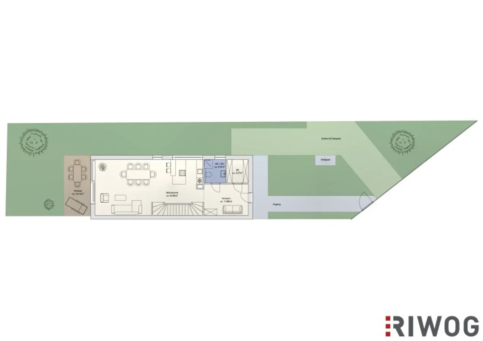 Erstbezug nach Errichtung | Doppelhaus mit 5 Zimmern | vollunterkellert | Luftwärmepumpe | schlüsselfertige Option