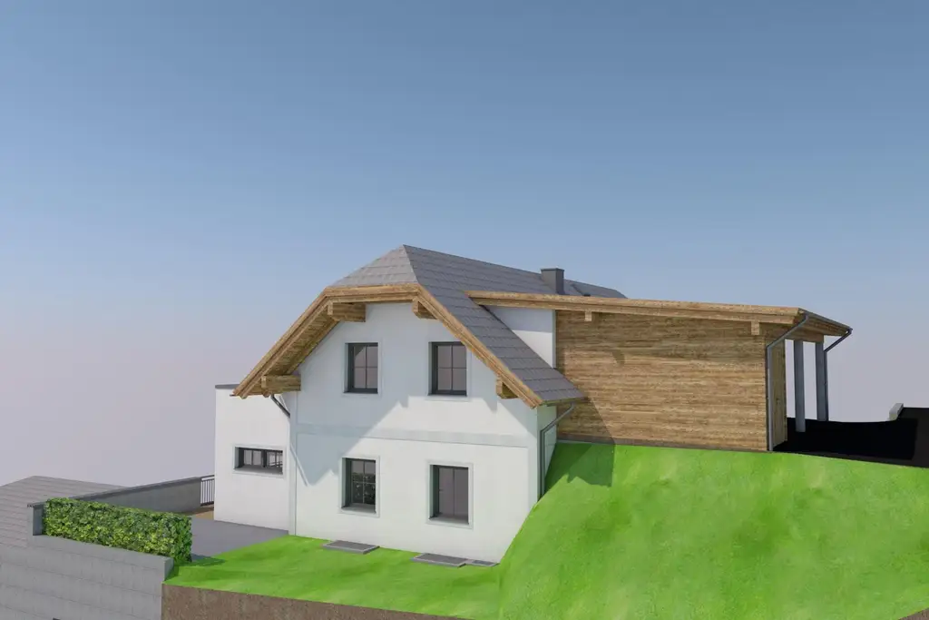 Neubau 3 Zimmer Wohnung mit XXL Terrasse, Garten & Carport