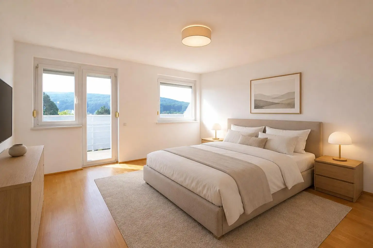 Schlafzimmer (virtuell eingerichtet)