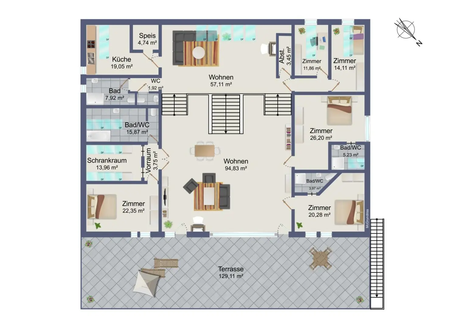 schematischer Grundriss