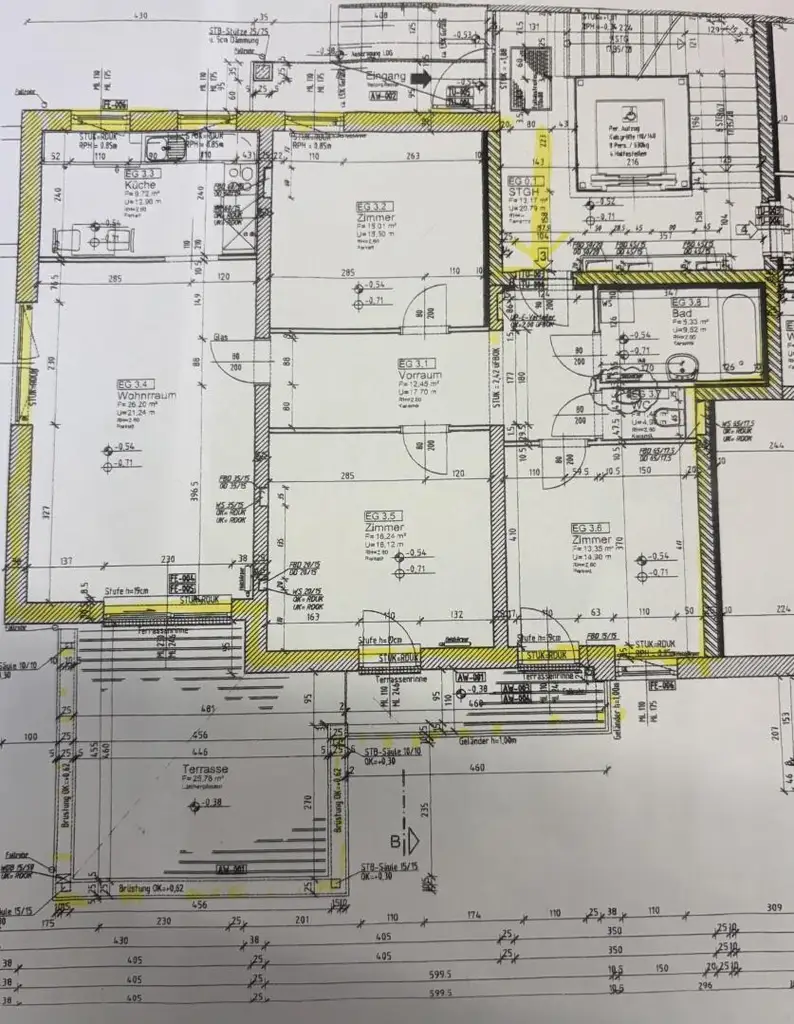 ab 1.1.2026 - Top Lage Mariagrün: 4 Zimmer, Küche, große Terrasse, ruhe Lage, ein Tiefgaragenplatz kann optional angemietet werden.