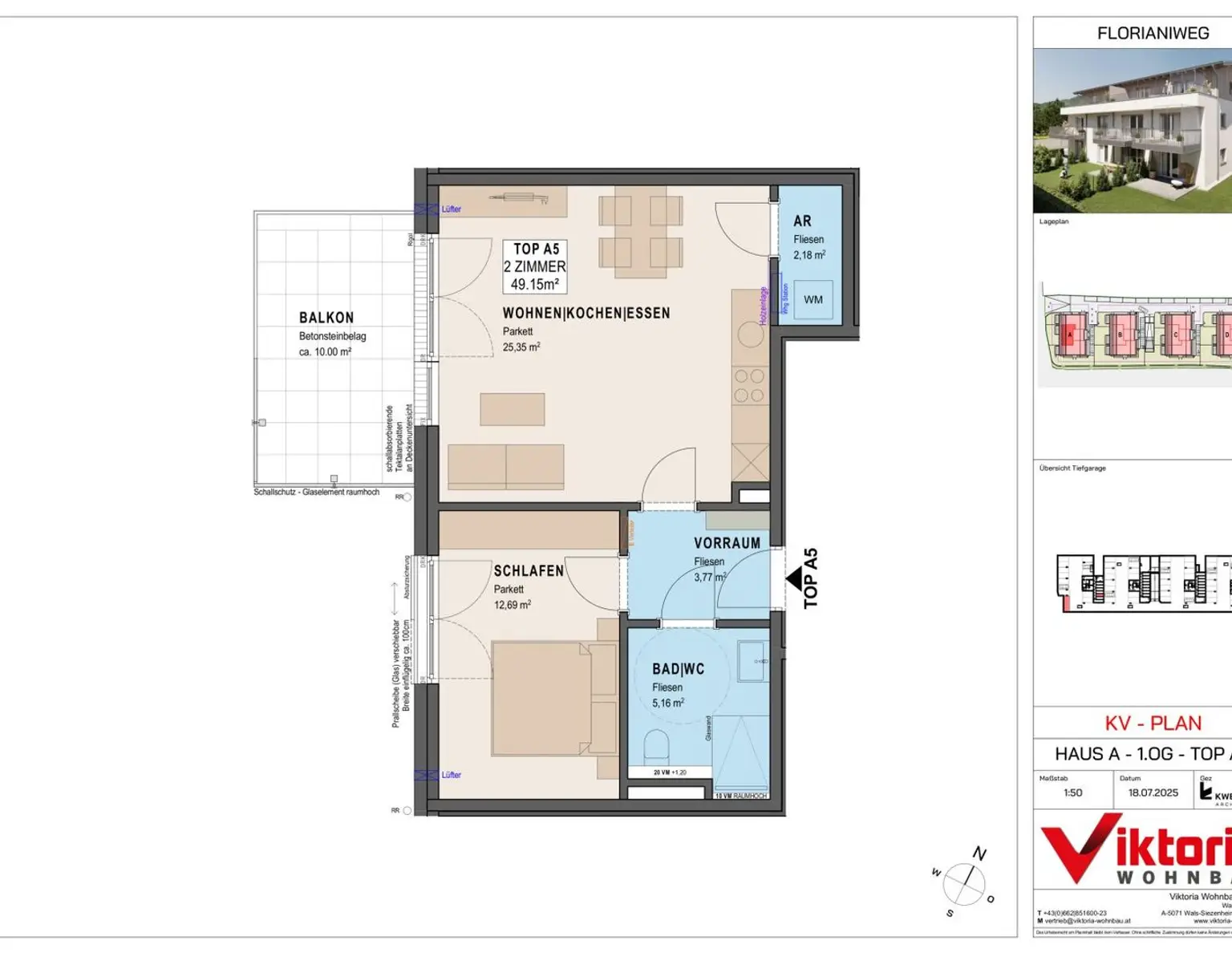 Neue 2-Zimmer Balkon-Wohnung in Bergheim!