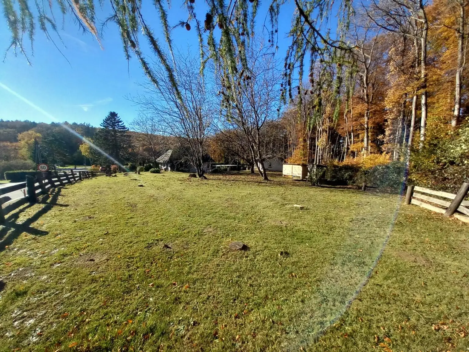 LANDHAUS MIT GROSSEM, SONNIGEN GRUND AM WALDRAND