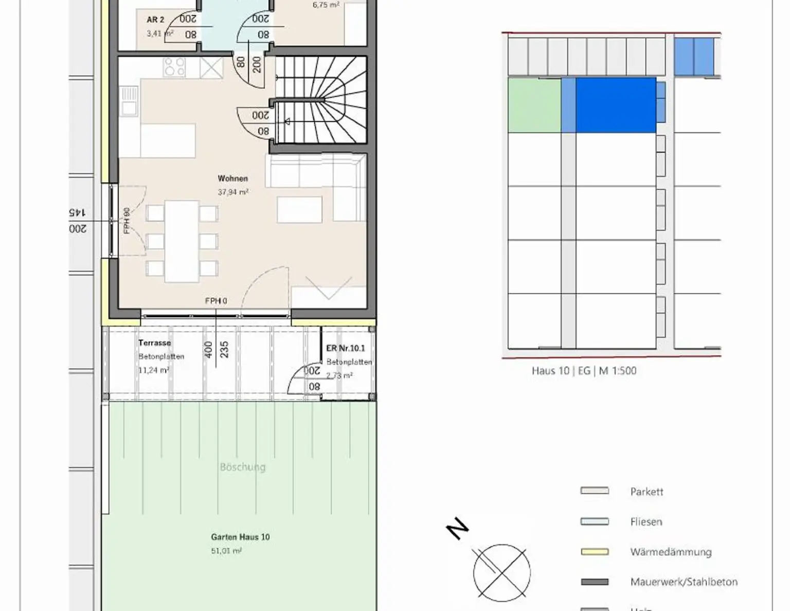MARKERSDORF I/2, freifinanziertes Reihenhaus mit Kaufoption, RH 10 (Dahliengasse 12/1), 1000/00012072/00001110