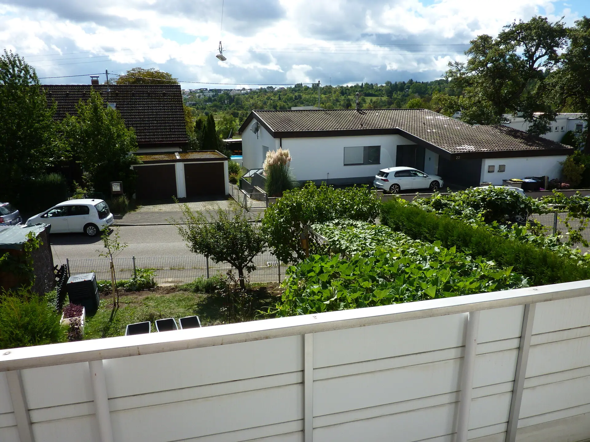 Blick vom Südbalkon