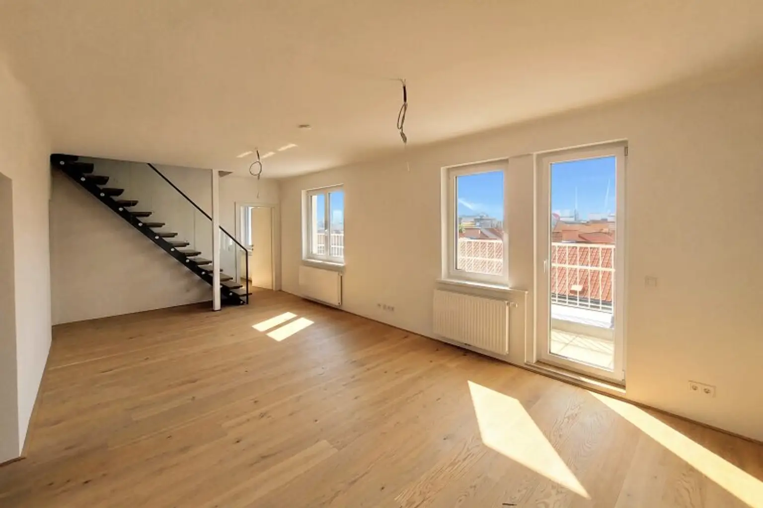 Wohnzimmer mit Terrasse