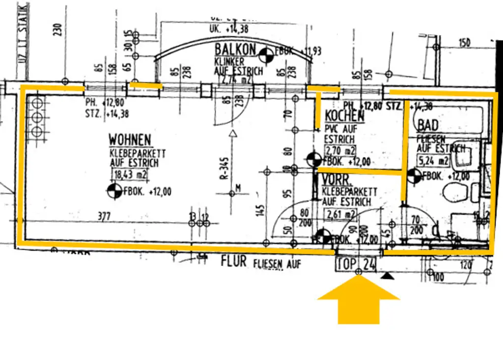 Ruhige Single-Wohnung im Domviertel /  Hafnerstr.32/Wurmstr.12 - Top 24
