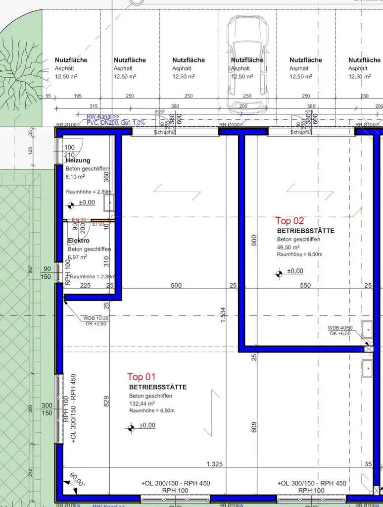 FE BUSINESS PARK POLLING, der neue Standort für Ihre Betriebs-/ Produktions- oder Lagerhallen von 49 - 132 m²  Fläche (Top 01)