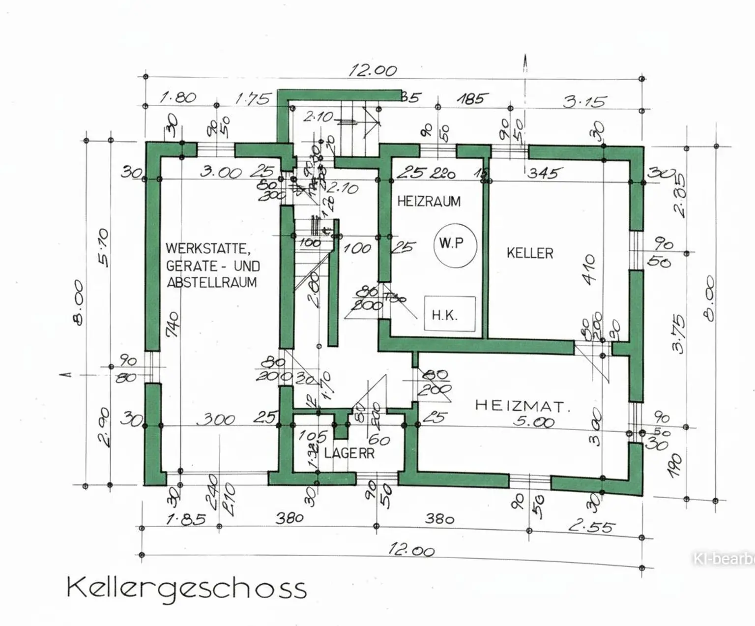 Grundriss Keller