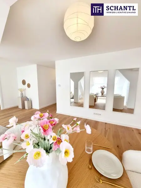 WOW! Stylischer Wohntraum im Dachgeschoss! Frisch saniert + Ruhelage + Traumhaftes Altbauhaus + Hofseitige Terrasse + U-Bahn ums Eck + Beste Infrastruktur und Anbindung!