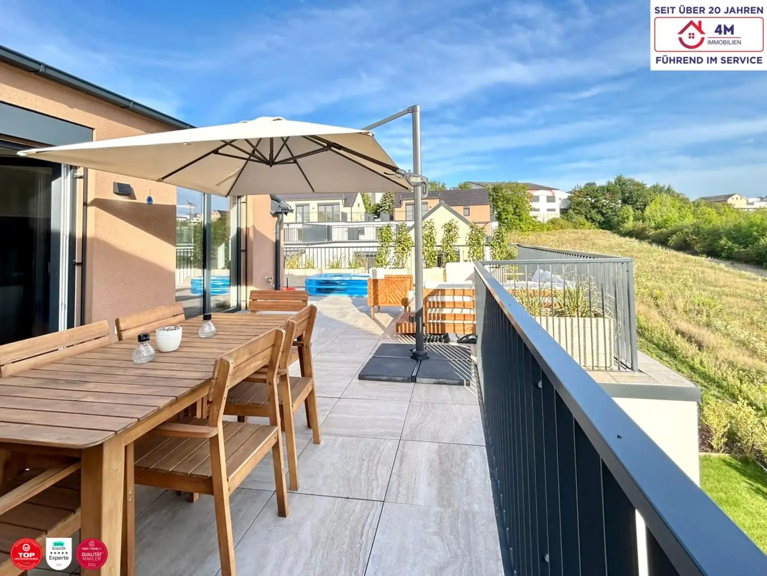 Sonnige Maisonette mit 2 Terrassen und 5 Zimmern in Hollabrunn