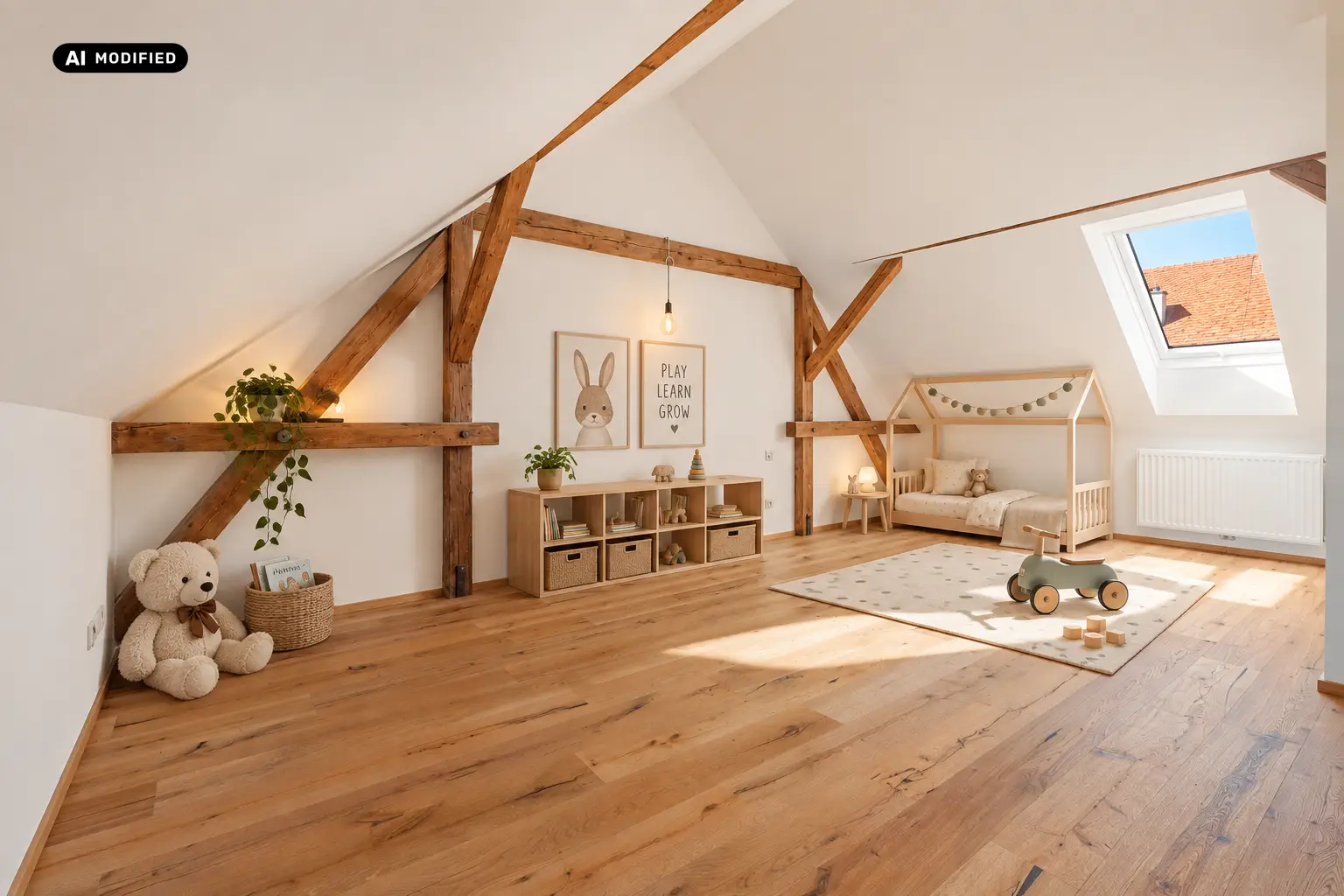 KI-bearbeitet – Kinderzimmer