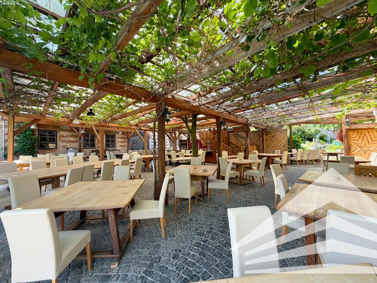 Gastgarten überdacht