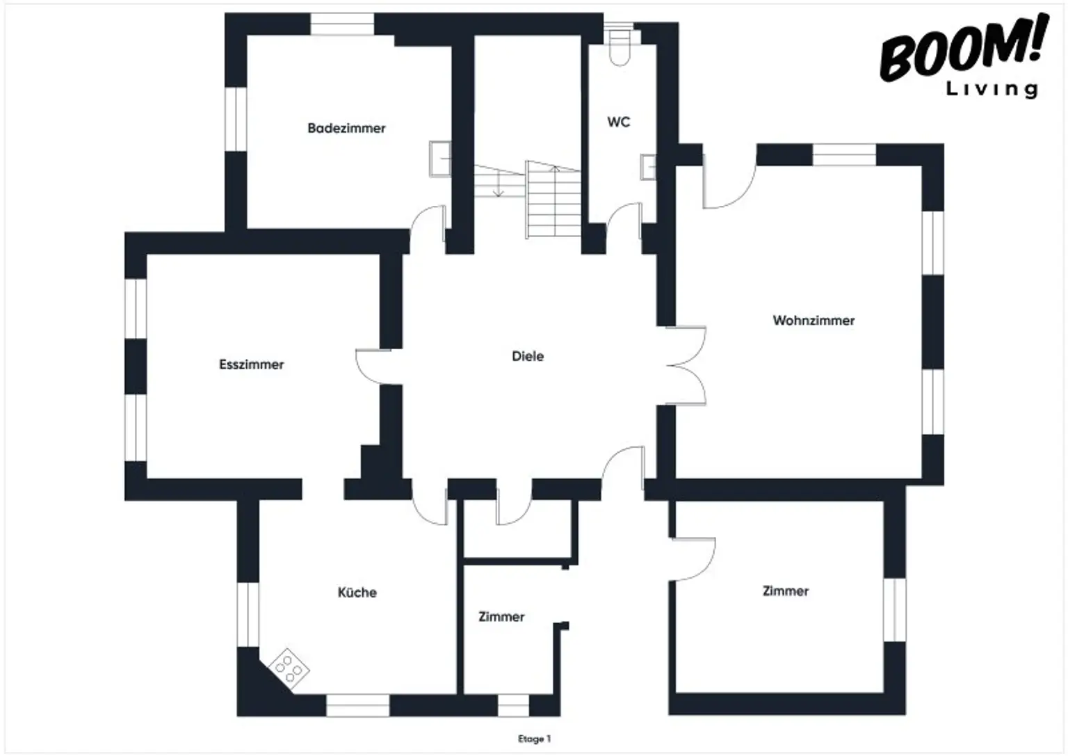 Exklusives Einfamilienhaus mit 8 Zimmern, sonniger Terrasse und weitläufigem Grundstück
