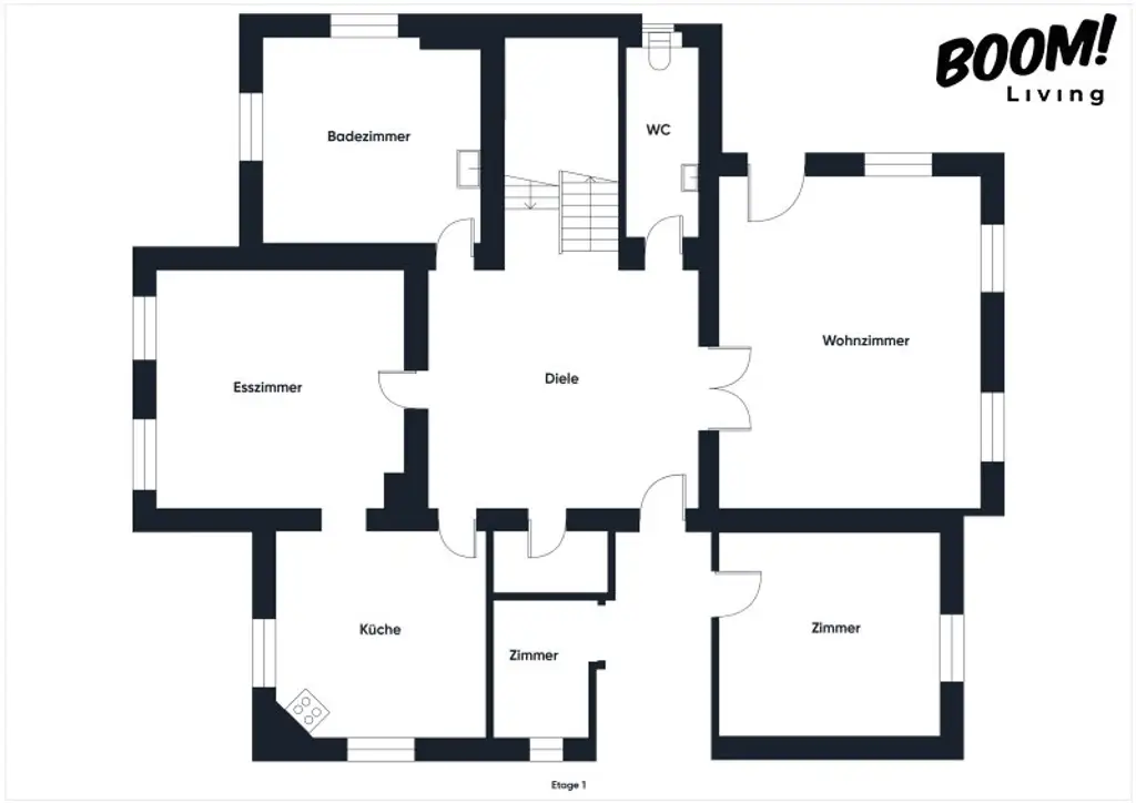 Exklusives Einfamilienhaus mit 8 Zimmern, sonniger Terrasse und weitläufigem Grundstück