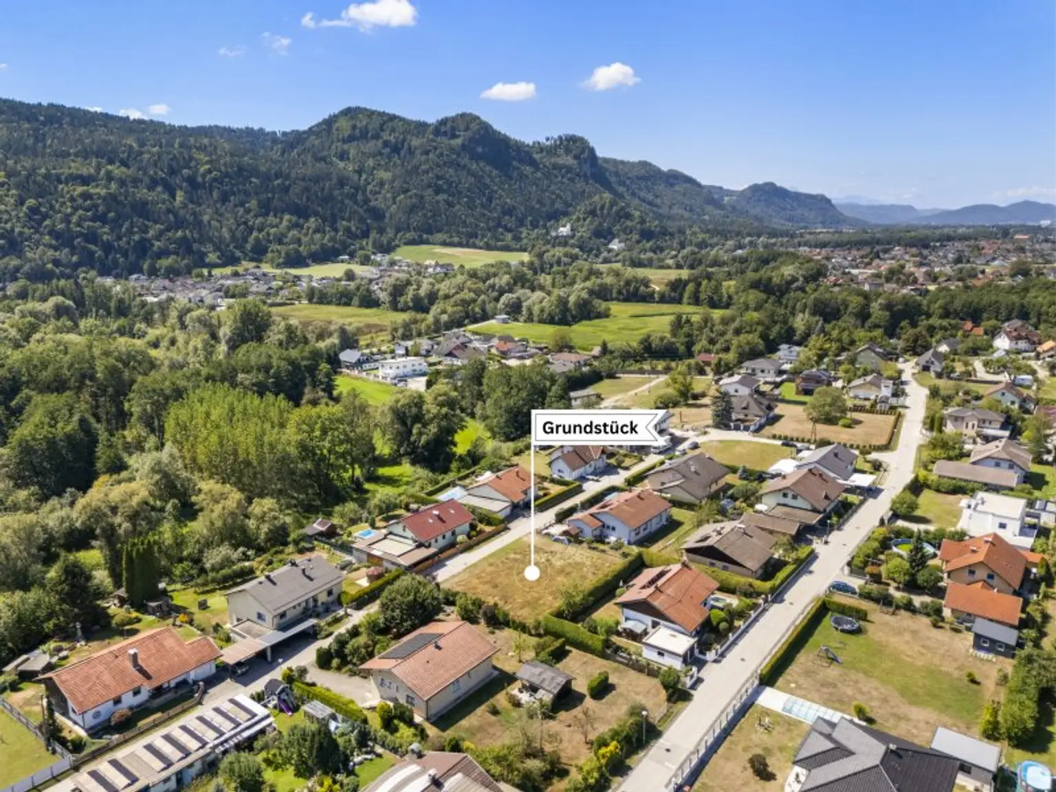 Schöner flacher Baugrund mit 799m² am Stadtrand von Klagenfurt in Ebenthal - Eichenstraße
