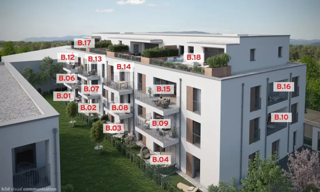 Erstklassige Gartenwohnung Top B.04 - Neubauprojekt SCHÖN | DORF | BLICK