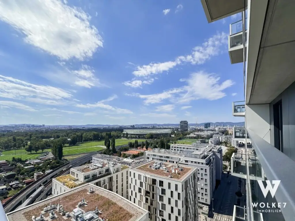 Exklusive 3-Zimmer-Residenz im Marina Tower – 16. Etage mit Donaupanorama