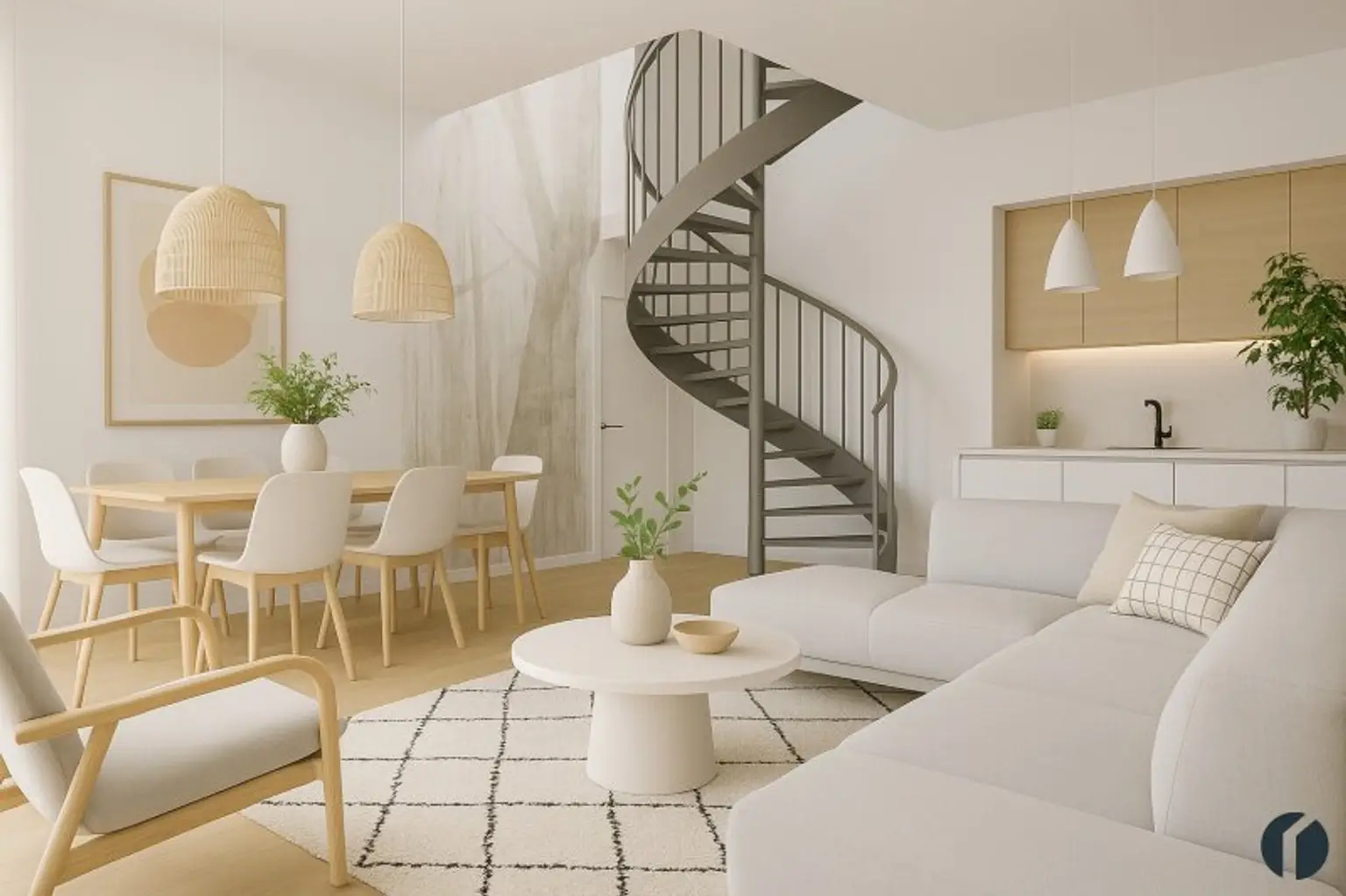 4 Zimmer Wohnung mit Dachgarten