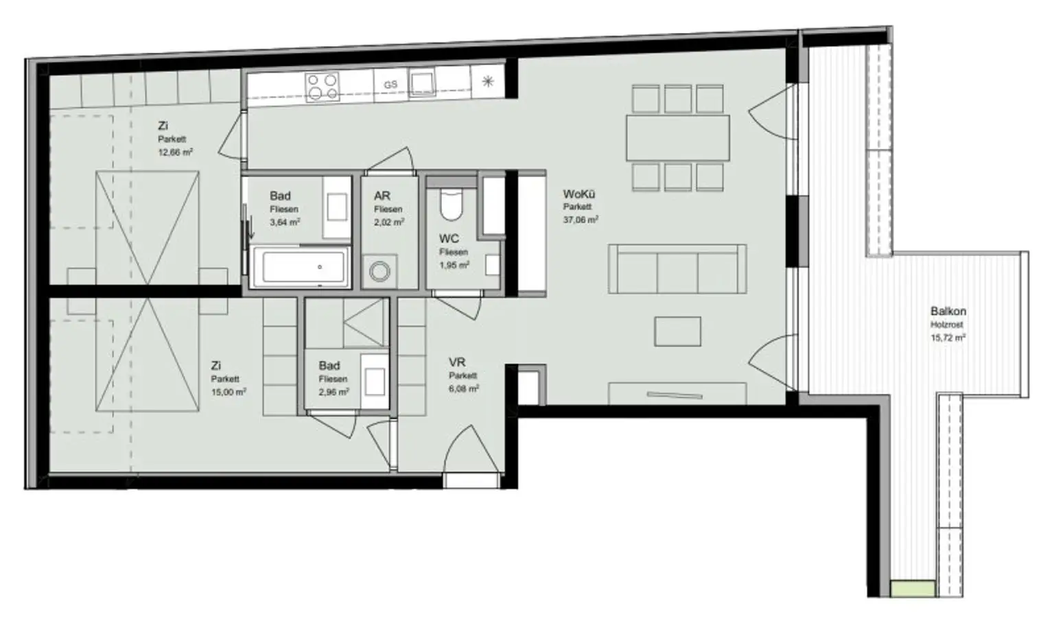 EDUART-Die Kunst des Wohnens: Hochwertiger 3-Zimmer DG-ZWEITBEZUG mit ca. 15m² Balkon! (10/19)