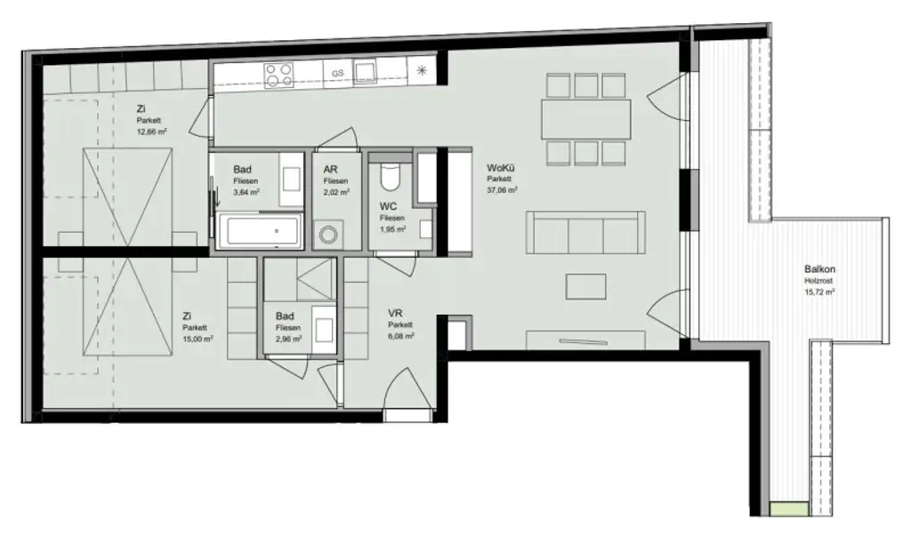 EDUART-Die Kunst des Wohnens: Hochwertiger 3-Zimmer DG-ZWEITBEZUG mit ca. 15m² Balkon! (10/19)