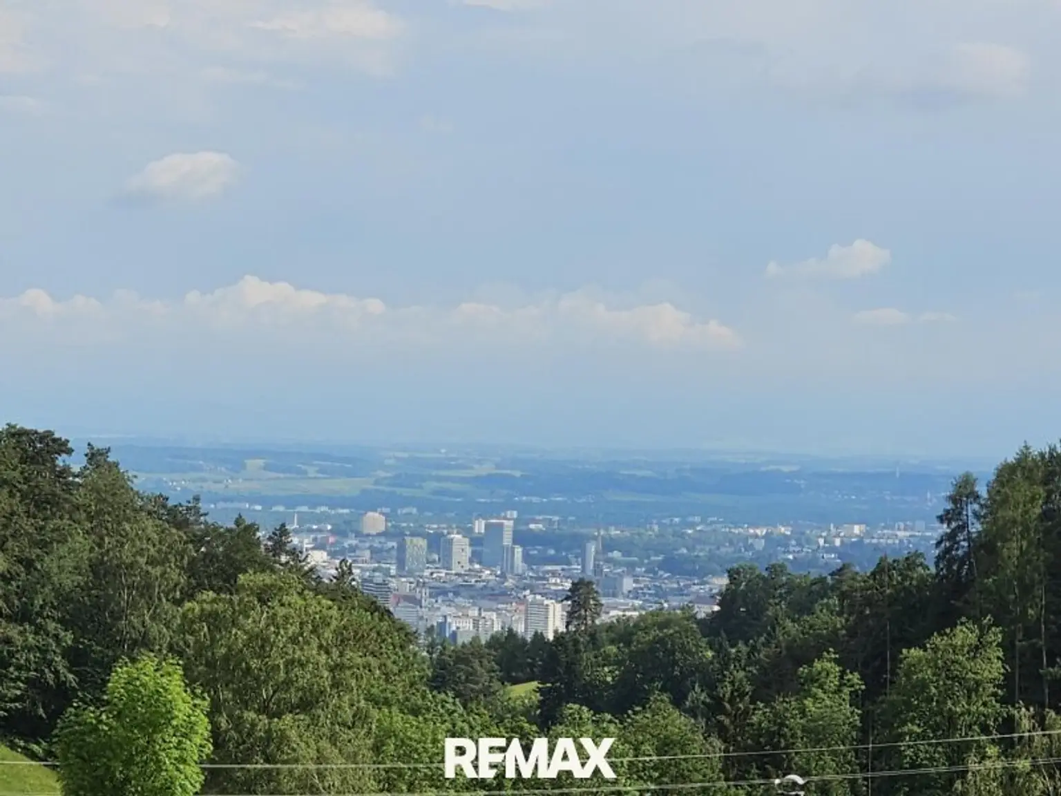 mit Blick auf Linz