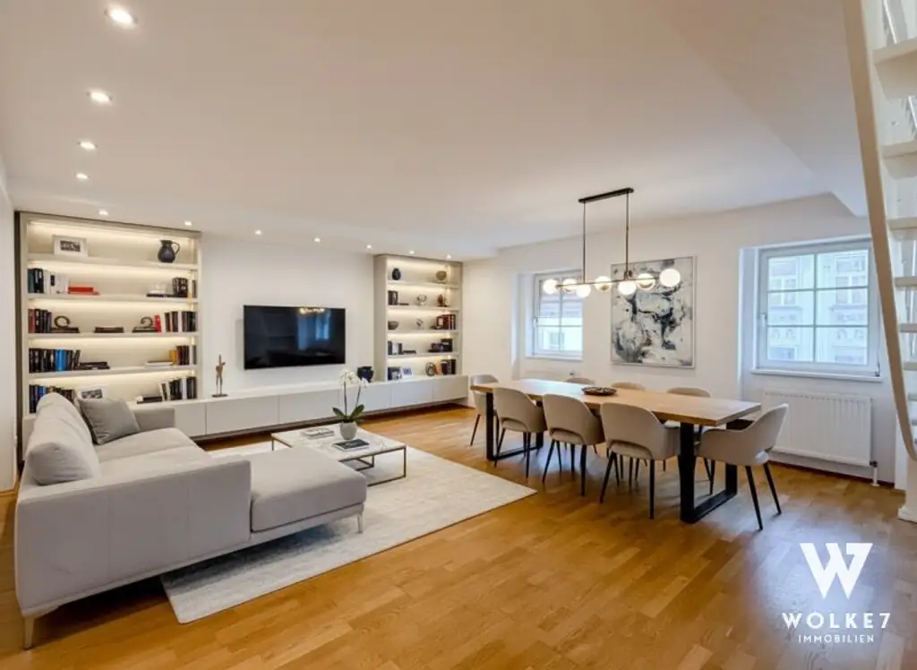 Exklusives Wohnen im Herzen des 9. Bezirks I Stilvolle Maisonette mit 3–4 Zimmern I Dachgeschossflair & Top-Anbindung I Nähe U6 / U4