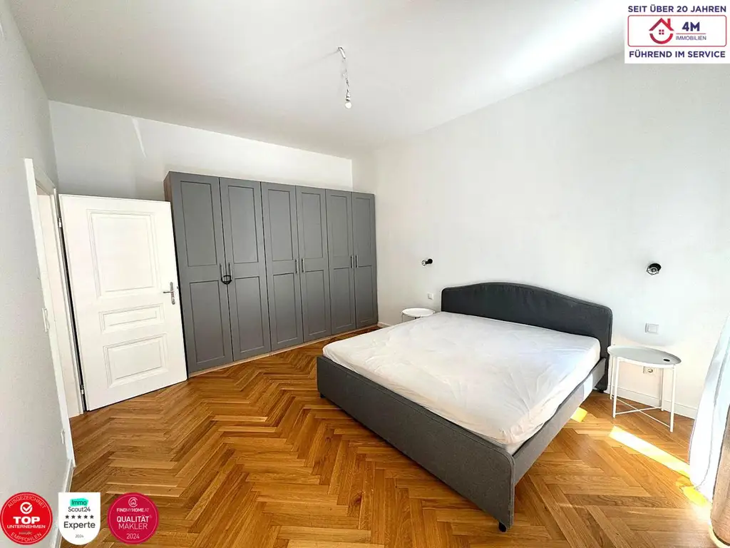 Eleganter Altbau trifft modernen Wohnkomfort – sanierte 2-Zimmer-Wohnung nahe Donauinsel
