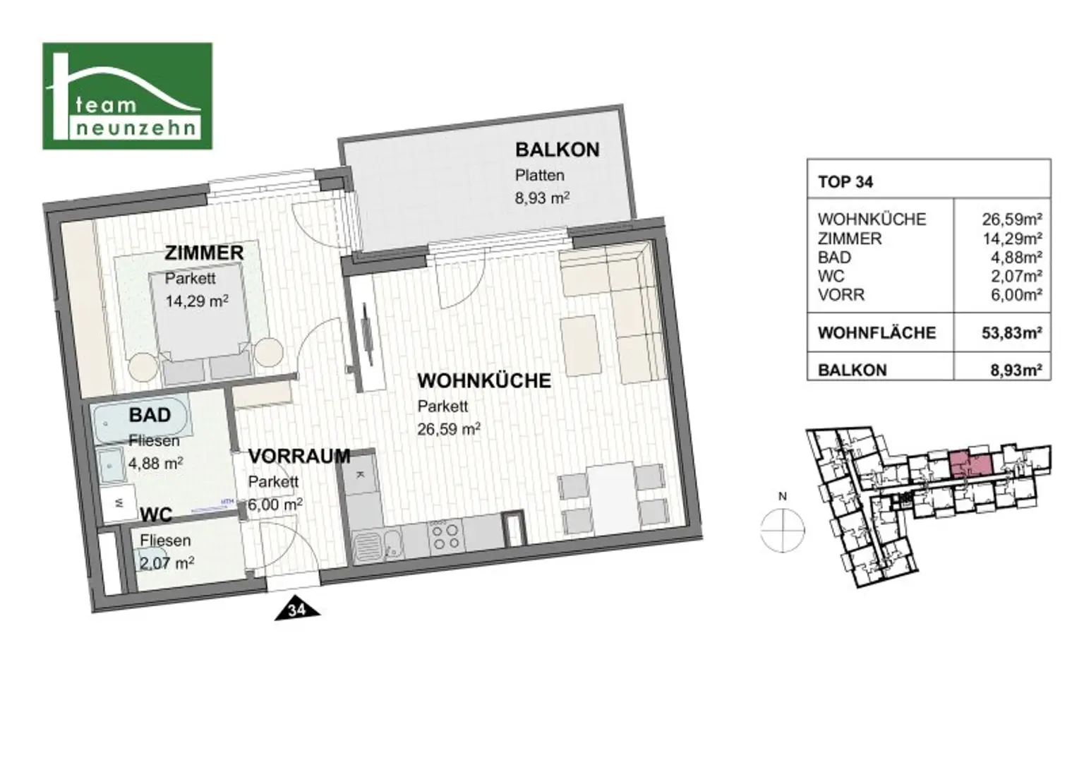 Moderner Wohntraum mit hochwertiger Ausstattung inklusive Einbauküche! Karmeliterhof - Neubauwohntraum beim Rathausplatz! - JETZT ZUSCHLAGEN