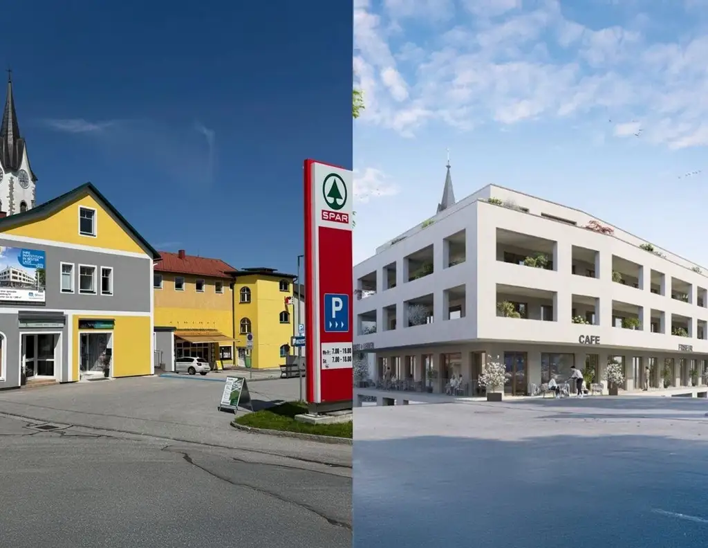 Geschäfts- u. Wohnobjekt mit Potential vis a vis Top-Sparmarkt - Zentrum Unterweissenbach (Baurecht oder Superädifikat)