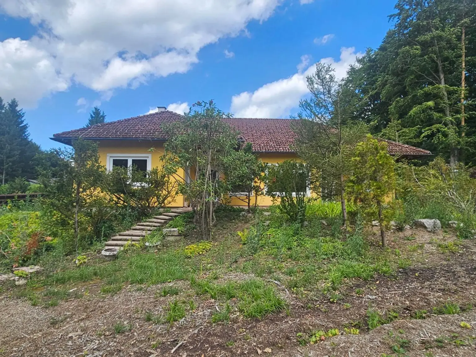 BAUMEISTERBUNGALOW IN FABELHAFTER WALDRANDLAGE