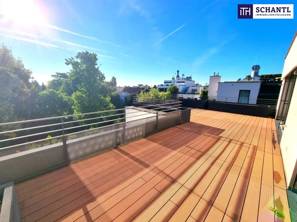 Döbling Deluxe! Viel Ruhe, Raum und eine Riesenterrasse mit Blick ins Grüne! Großzügige 4 Zimmer + Absolut beste Infrastruktur + Straßenbahn vor der Türe! Ihr Neubau-Paradies!