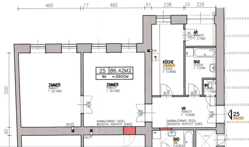 Stilaltbau im Servitenviertel - Sonnige Ausrichtung und Innenhof-Ruhelage