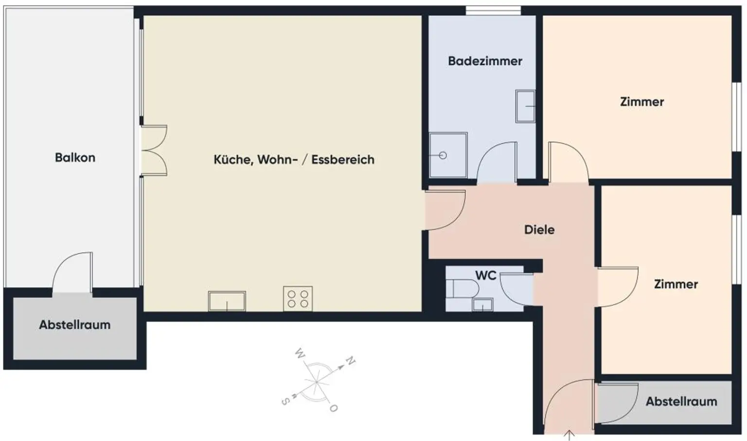 Ruhig gelegene Dachgeschosswohnung mit hochwertiger Ausstattung nahe Stadtzentrum