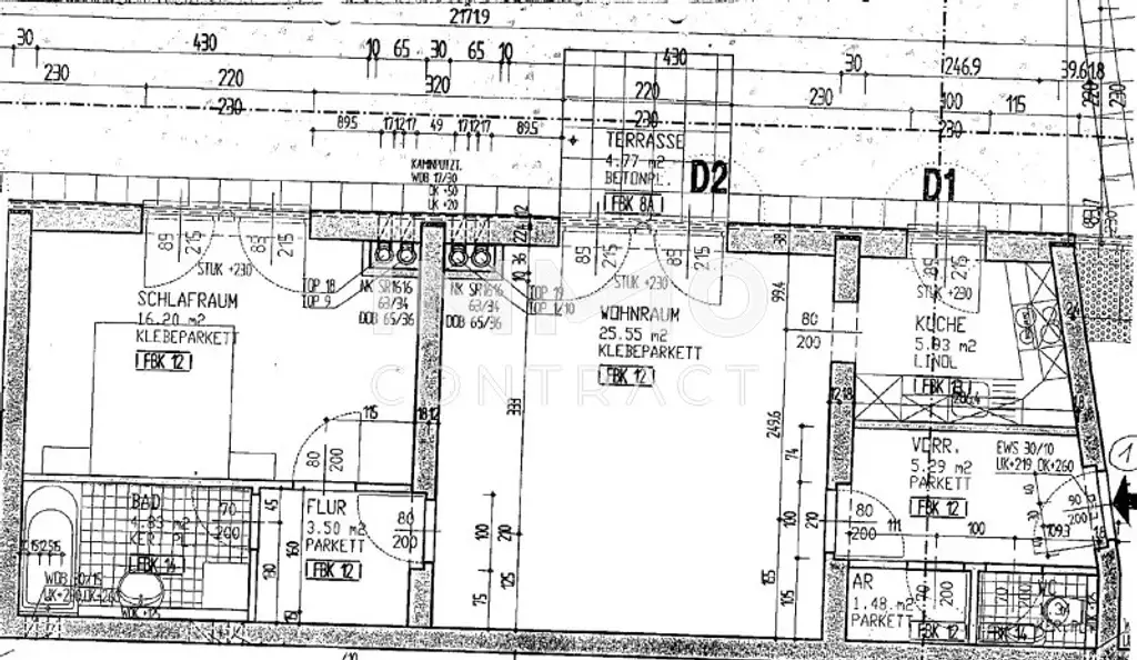 Plan Kaisergasse 12-14 Top1