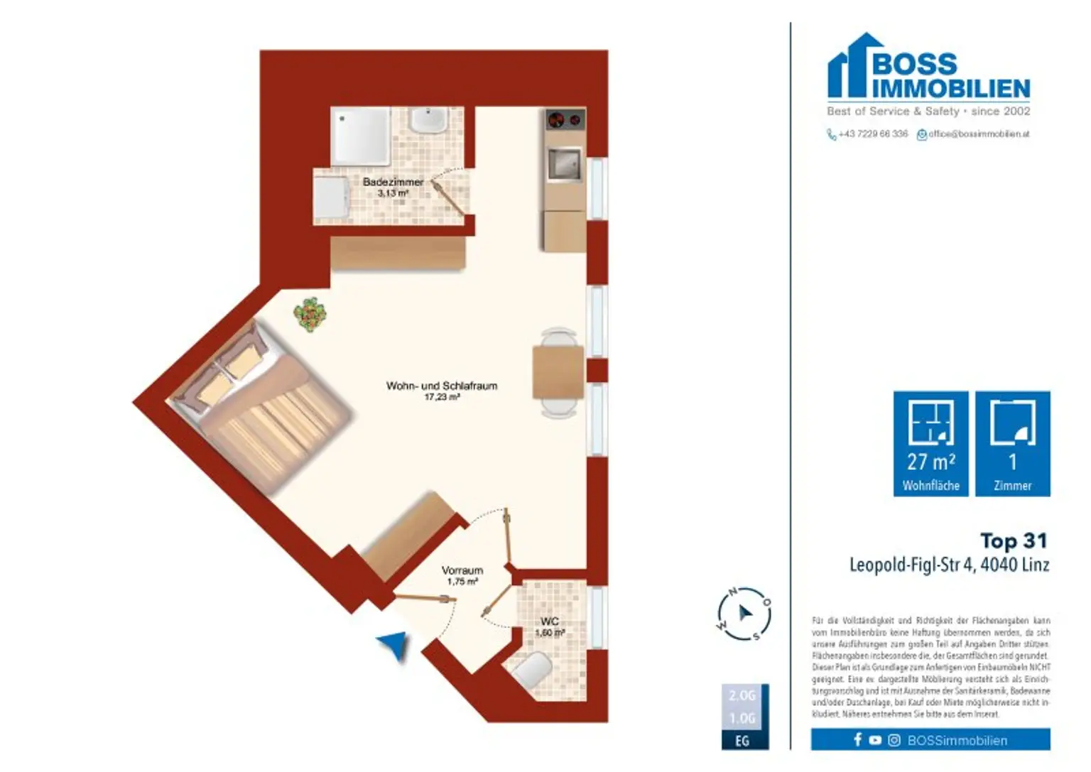 Grundriss Leopold-Figl-Str 4, Top 31