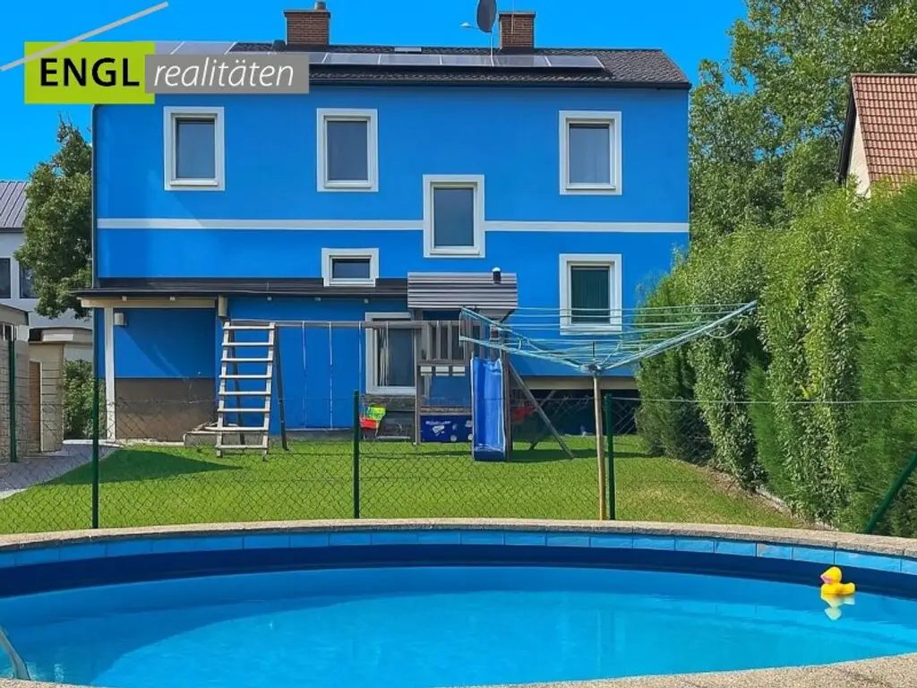 Familien-Idylle mit Pool und nachhaltiger Energieversorgung
